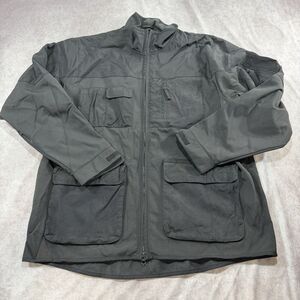 Duluth Trading Co. Vintage Men's XL Nylon Utility Black Jacket Fleece Lined